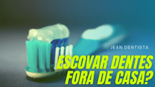 Limpeza dos dentes no dentista e em casa