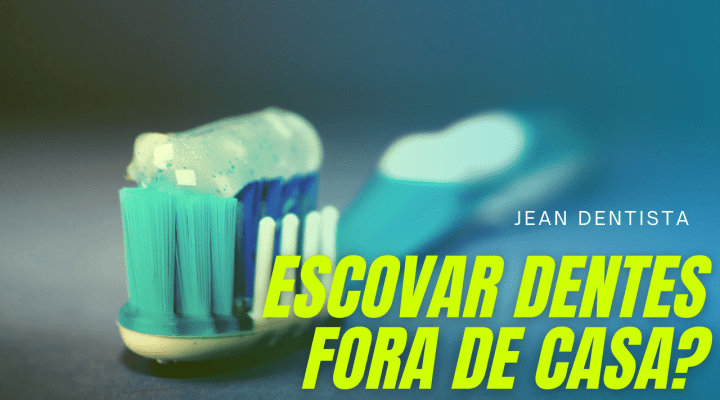 Limpeza dos dentes no dentista e em casa