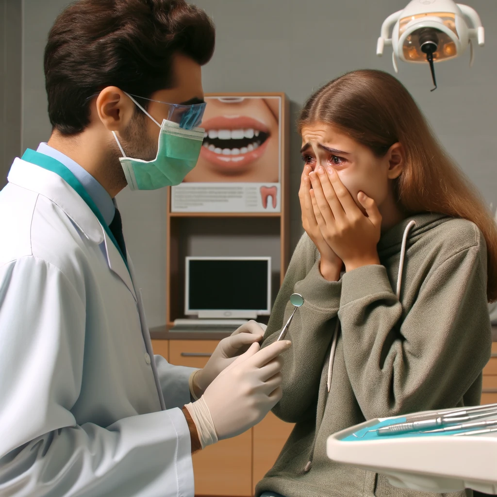 dente quebrou sozinho