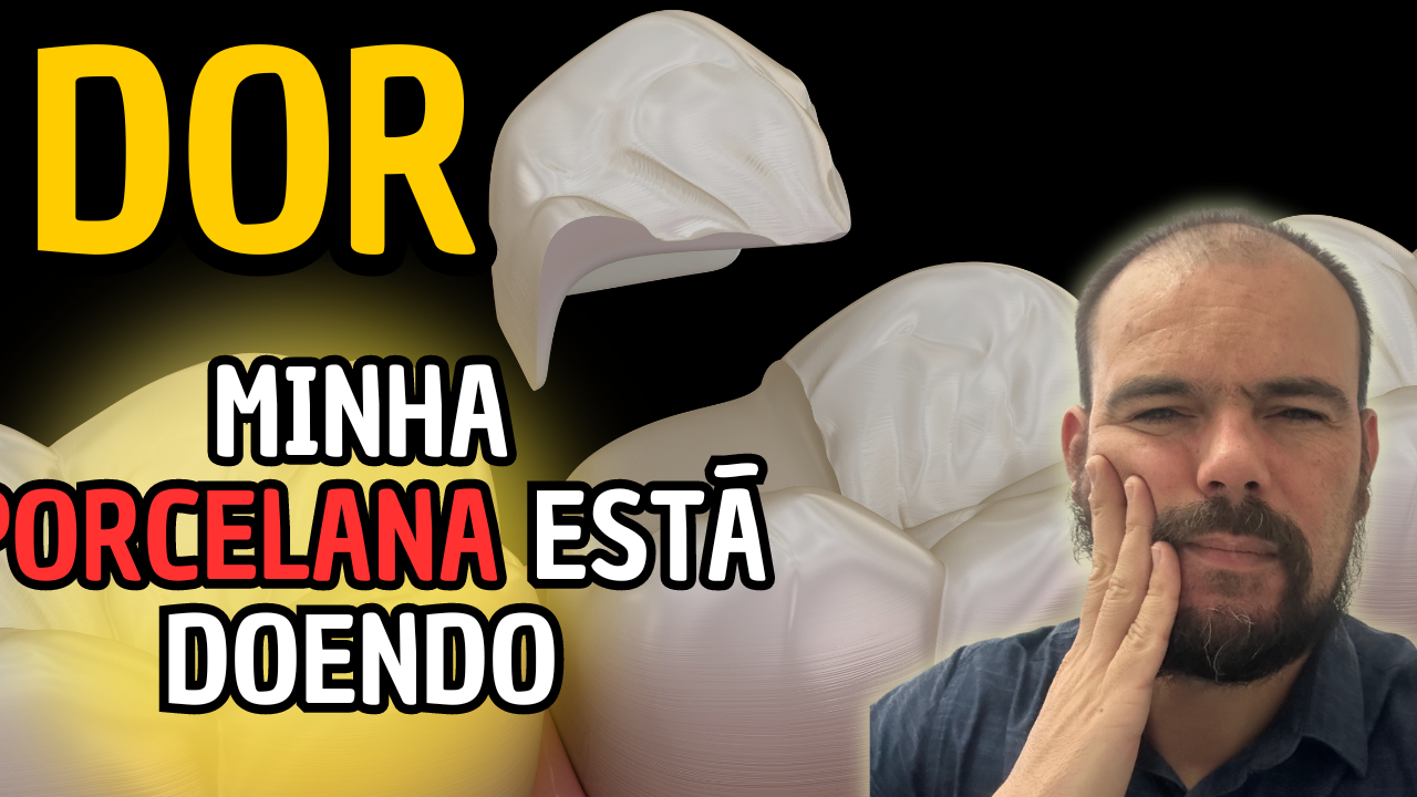 dor de dente em dente com prótese de porcelana