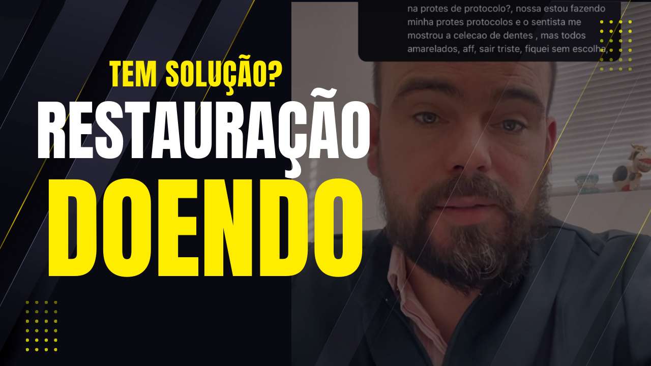 Dente com restauração está doendo