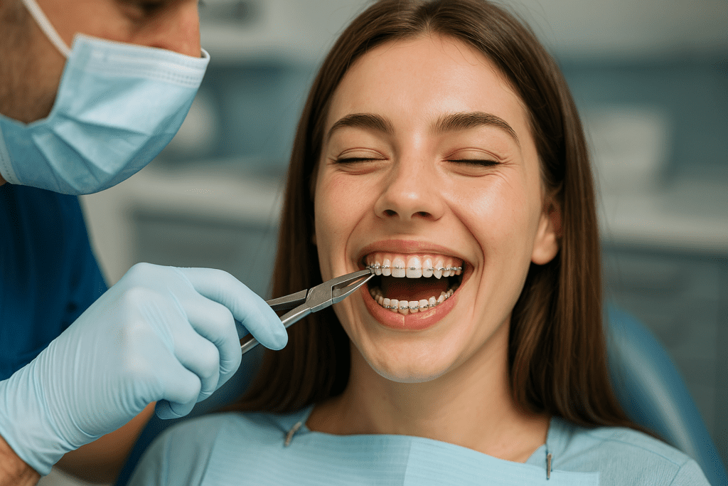 Colocar aparelho dentário sozinho